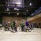 Giocatori di basket in carrozzina