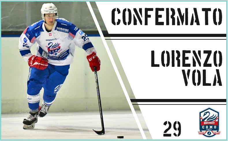 Locandina della conferma di Lorenzo Vola