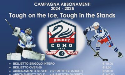 Locandina della campagna abbonamenti dell'Hockey Como