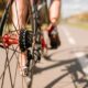 Dettaglio di una bicicletta da corsa
