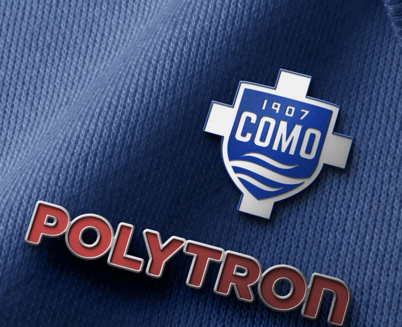 Immagine della nuova sponsorizzazione del Como Calcio con Polytron