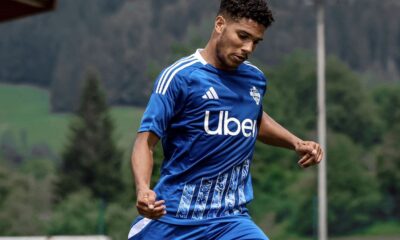 Nicholas Gioacchini in azione con la maglia del Como