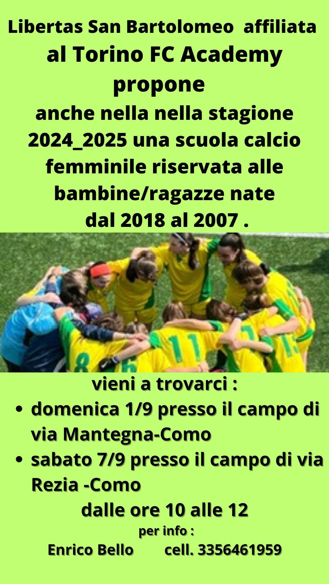 Locandina della Libertas San Bartolomeo