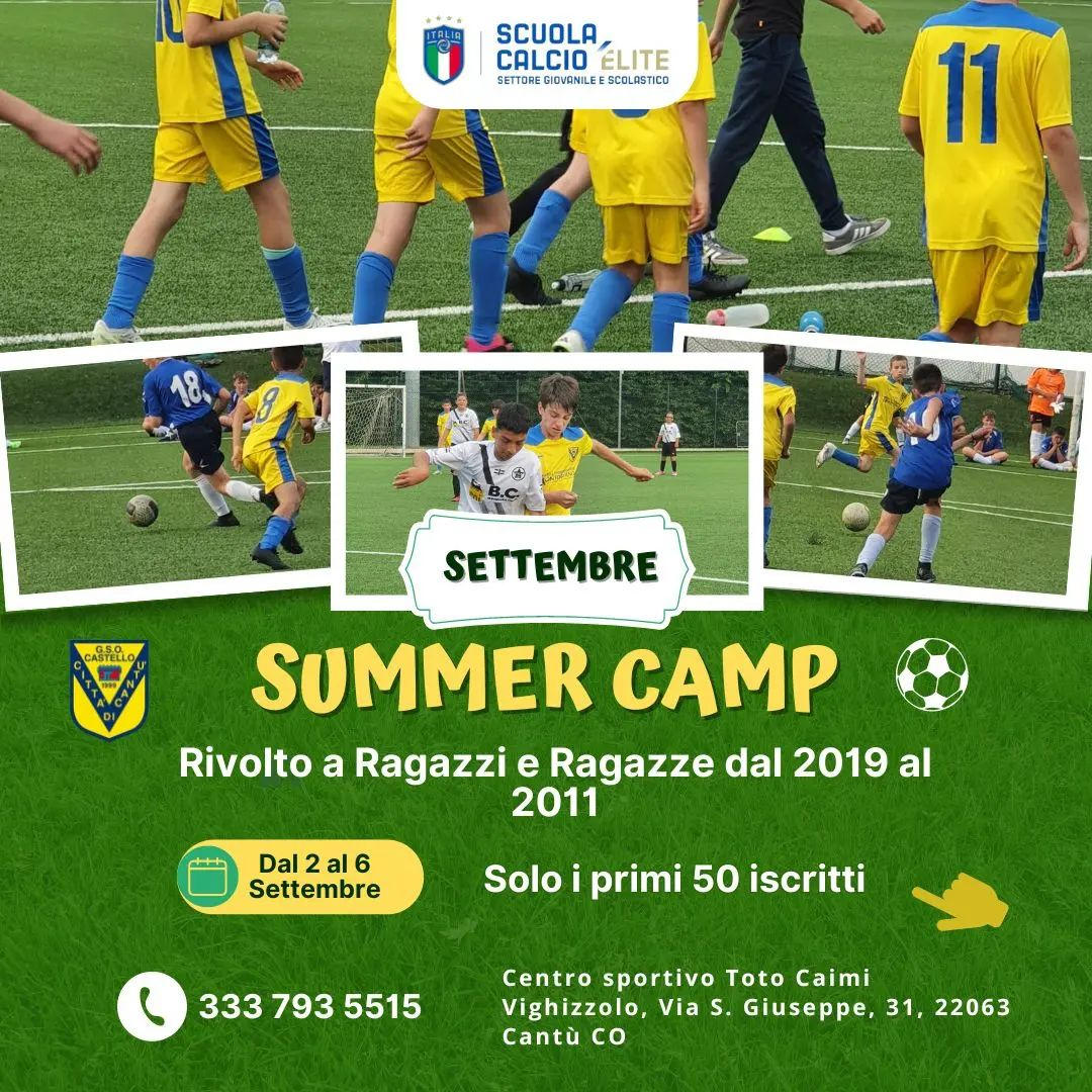 Locandina del Summer Camp