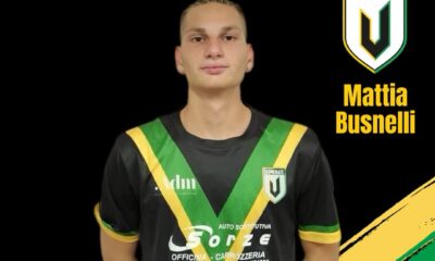 Locandina ufficiale della Virtus Cermenate Calcio per l'ingaggio del difensore Mattia Busnelli
