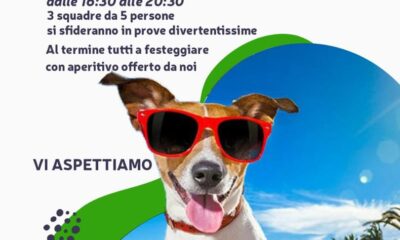 Locandina dell'ASD DharmaDog sulle Olimpiadi Fun Dog di Lipomo