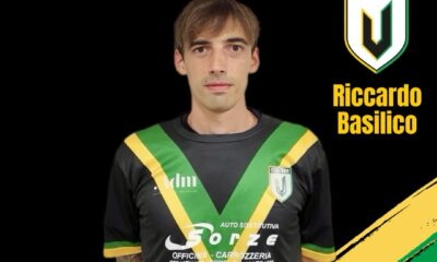 Locandina della Virtus Cermenate inerente all'ingaggio dell'attaccante Riccardo Basilico.