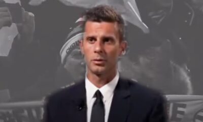 Primo piano di Thiago Motta, allenatore della Juventus