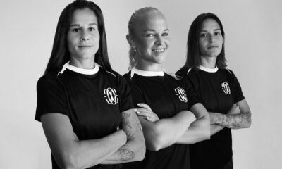 Foto che ritrae le tre nuove giocatrici acquistate dal Como Women
