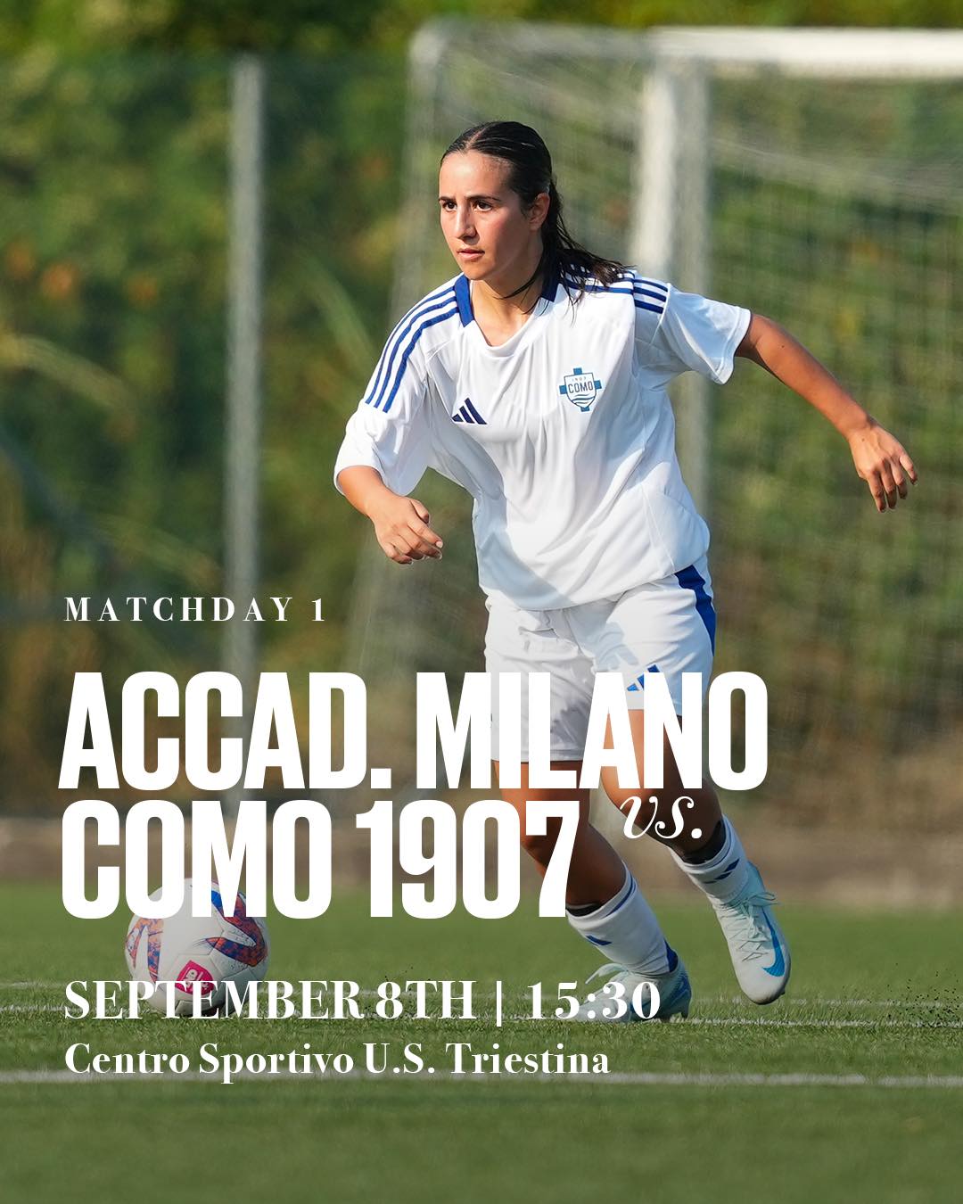 Locandina inerente all'esordio del Como 190t nel campionato di Eccellenza