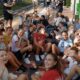 Foto ufficiale di un momento conviviale fra le giovani pallavoliste della Pallavolo Cabiate.
