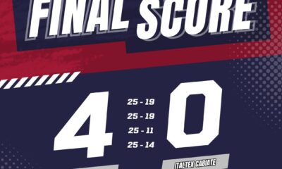 Infografica ufficiale dell'incontro fra Valpala Volley e Italtex Cabiate