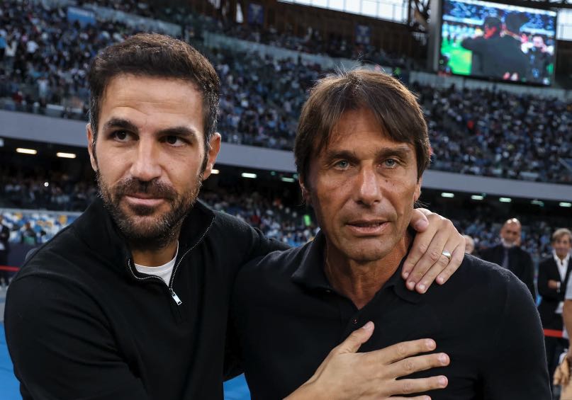 Cesc Fàbregas e Antonio Conte
