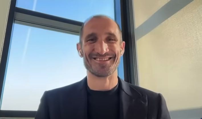 Un primo piano di Giorgio Chiellini