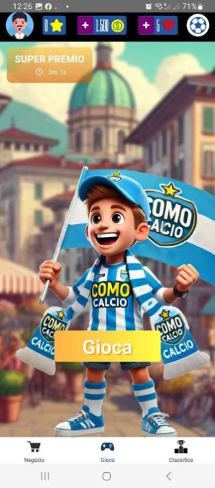 Schermata del quiz