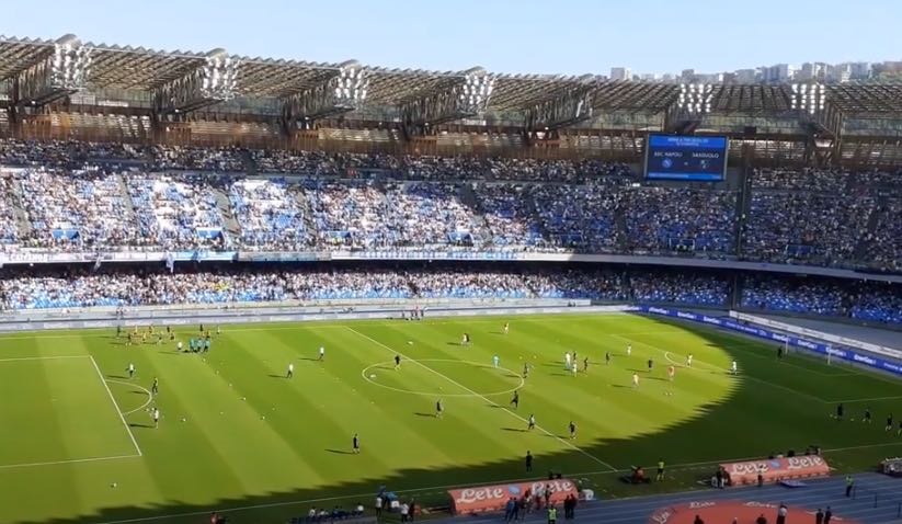 Un'immagine dello Stadio Maradona di Napoli